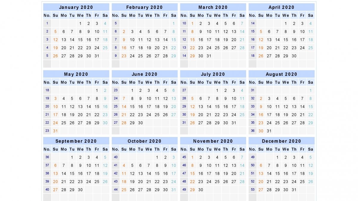2020 Calendar - Blank Printable Calendar Template In Pdf Word Excel 2020 Calendar With Lunar Dates